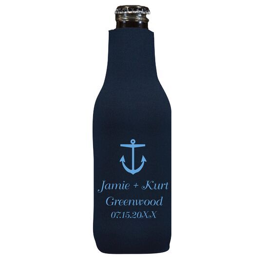 Nautical Anchor Bottle Koozie